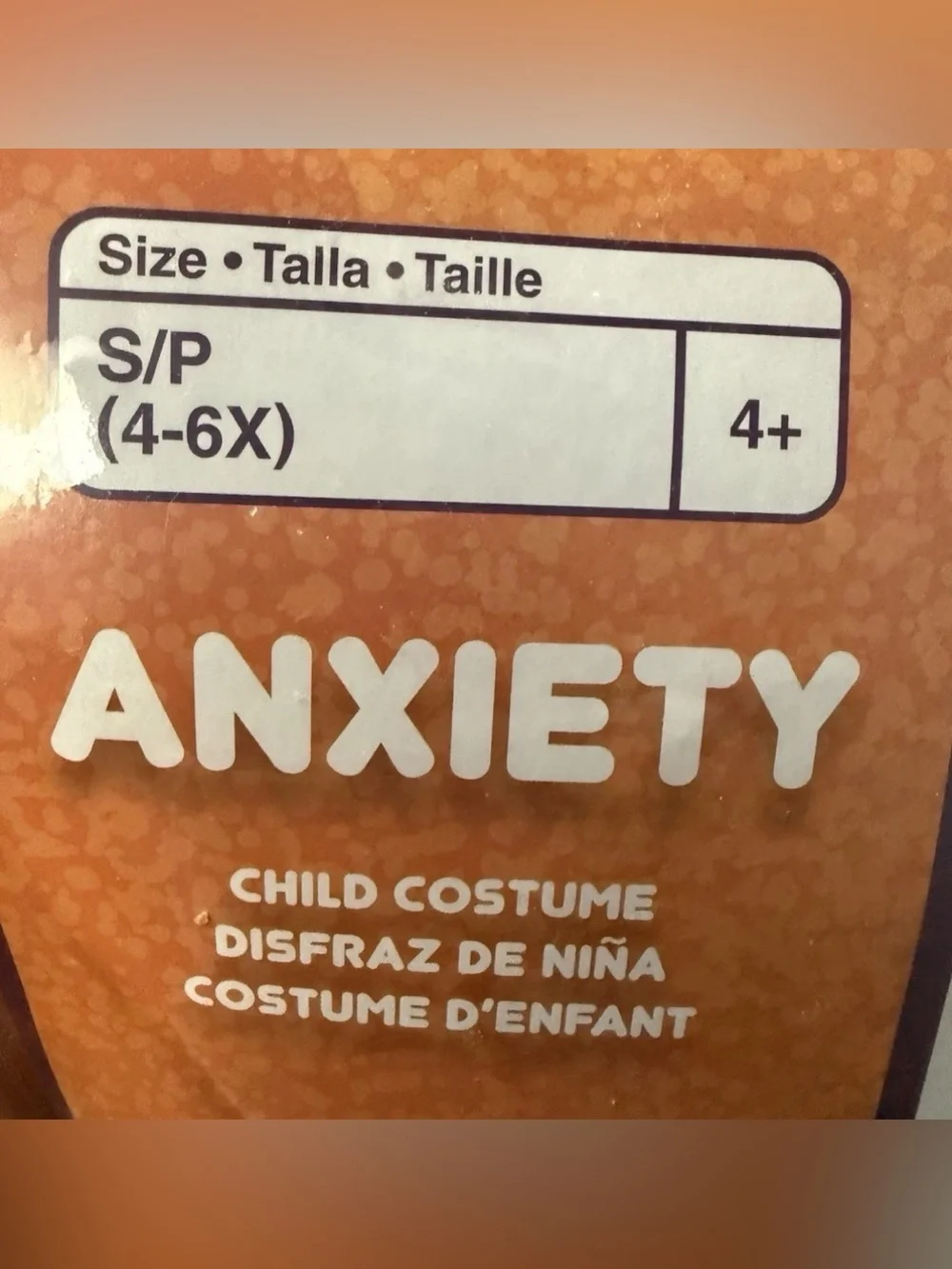 Disney/Pixar “Inside Out 2” ANXIETY” Classic Costume Girls Small (4-6x)~NEW